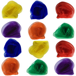 AIVIAI Dance Scarves Music Scarves for Children Movement and Juggling 12pcs AIVIAI Dance Scarves Music Scarves for Children Movement and Juggling 12pcs